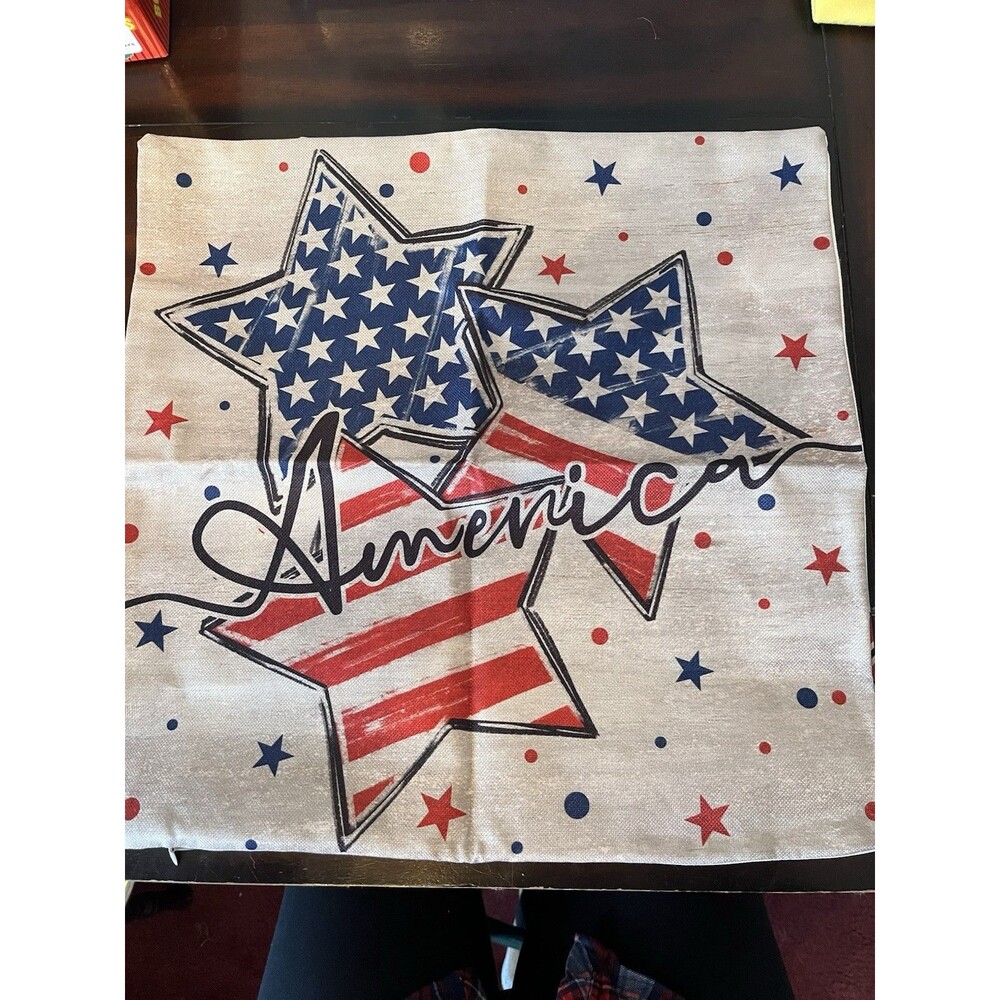 Fourth Of July Throw Pillow Covers, Set Of 2